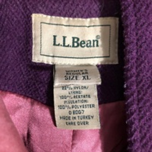 LL bean classic toggle coat women’s size xl wool winter jacket - Picture 4 of 4